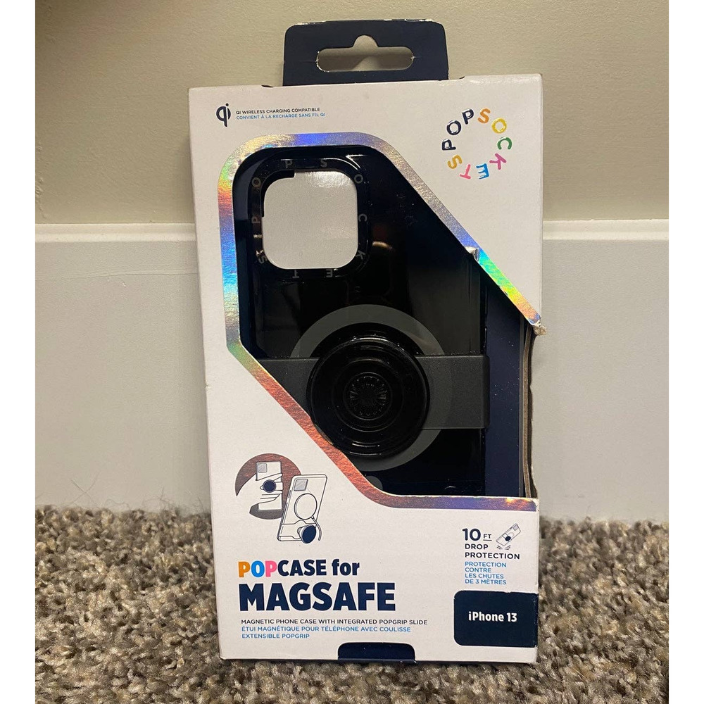 Popcase iPhone 13 Black Popsocket Phone Phone Case MagSafe New